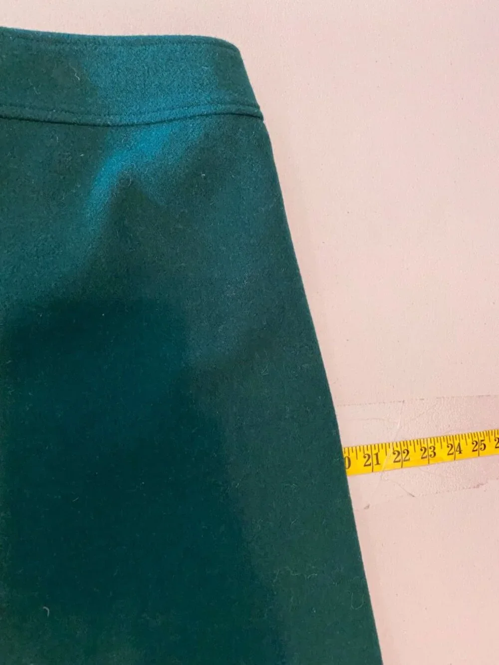 J. Crew Womens Green Wool Blend A-Line Skirt Size 8